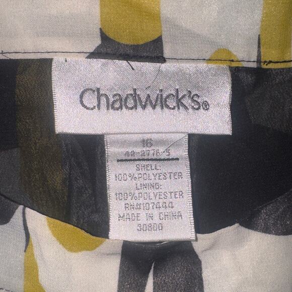 Chadwicks Abstract Print Tunic Blouse women’s Size 16 - Picture 7 of 7